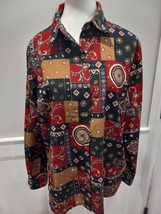 Vintage Bon Worth Women Button Up Shirt Size Small - £11.78 GBP