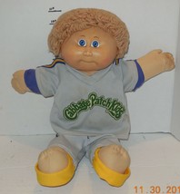 1982 Coleco Cabbage Patch Kids Plush Toy Doll CPK Xavier Roberts OAA Blonde Boy - £38.52 GBP