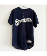 NWT Vintage 90s Majestic Team MLB Milwaukee Brewers Jersey USA Made Mens... - £39.32 GBP