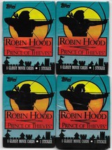Robin Hood Prince of Thieves Movie 4 Trading Card Packs NEW SEALED 1991 Topps - £3.95 GBP