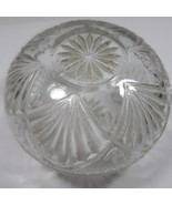 Vintage KIG Malaysia Dish Depression Style Clear Glass Candy Nut Lid Pet... - $40.50