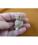 (Y-KOA-11) little tan red KOALA Australia figurine carving SOAPSTONE PER... - $11.78 CAD