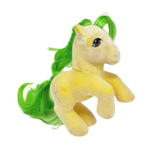 VINTAGE HASBRO MY LITTLE PONY G1 SO SOFT YELLOW MORNING STAR GREEN HAIR - $22.80