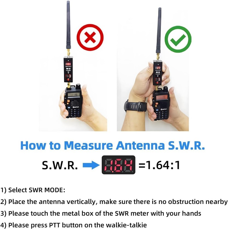 SW-33 Mark II Handheld VHF/UHF Power Meter: 100W, 125-525 MHz, User-Friendly Item image 9