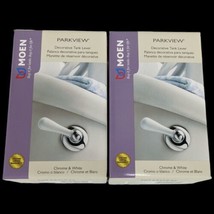 Chrome White Toilet Handles Flush Flushing Lever Moen Parkview Flush Sil... - $678.56 MXN