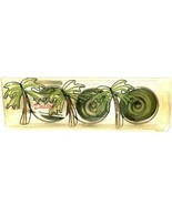 Berkeley Designs Beaded Palm Tree Tea Light Holder 2&quot; x 4&quot; W/Tree Set of... - $13.00 CAD