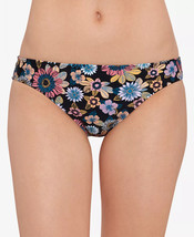 Hipster Bikini Swim Bottoms Black Floral Print Size Large SALT+COVE $19 ... - $7.19