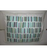 DKNY Breezy Leaf Embroidered Stripe Decorative throw pillow NWT - $37.28 CAD