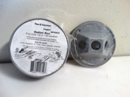Pass &amp; Seymour 4&quot; Round Weatherproof Outlet Box With Cover Gray - $19.80