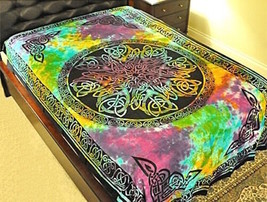 Tie-Dyed Mandala Tapestry or Altar Cloth! - £17.30 GBP