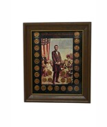 Abraham Lincoln Memorial Coins 1959-1971 Penny Collection Framed - €25,40 EUR
