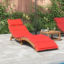 Outdoor Garden Patio Wooden Foldable Sun Lounger Bed Solid Wood Beds Cushions - £133.70 GBP+