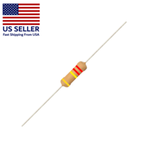 Resistors (10) 220K Ohm Carbon Film, 1/4 (.25) Watt, Tolerance ±5 % - $2.85
