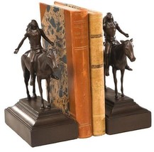Bookends Bookend AMERICAN WEST Lodge Indian Appeal to the Great Spirit Dallin - £268.81 GBP