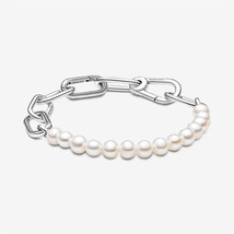 S925 Silver ME Treated Freshwater Cultured Pearl Bracelet,Gift for Her - £17.26 GBP