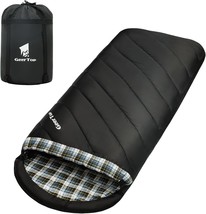 Geertop Xxl Flannel Sleeping Bag For Adults, Comfortable And Roomy Camping - £62.87 GBP