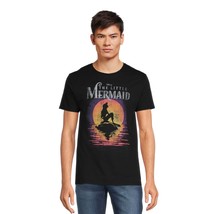 Men&#39;s Disney The Little Mermaid Sunset Black T-Shirt Size 2XL XX-Large 5... - £5.48 GBP