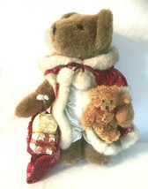 Sasha &amp; Nicholas Holiday Collectible Bear 2003 Vintage Bag Gifts Faux Fu... - £23.67 GBP