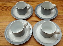 DANSK Bistro Collection Ringsted Blue white stripes Cups and Saucers set... - £3.87 GBP