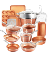 Gotham Steel Hammered Copper 20-Piece Cookware, Bakeware Set - $376.08