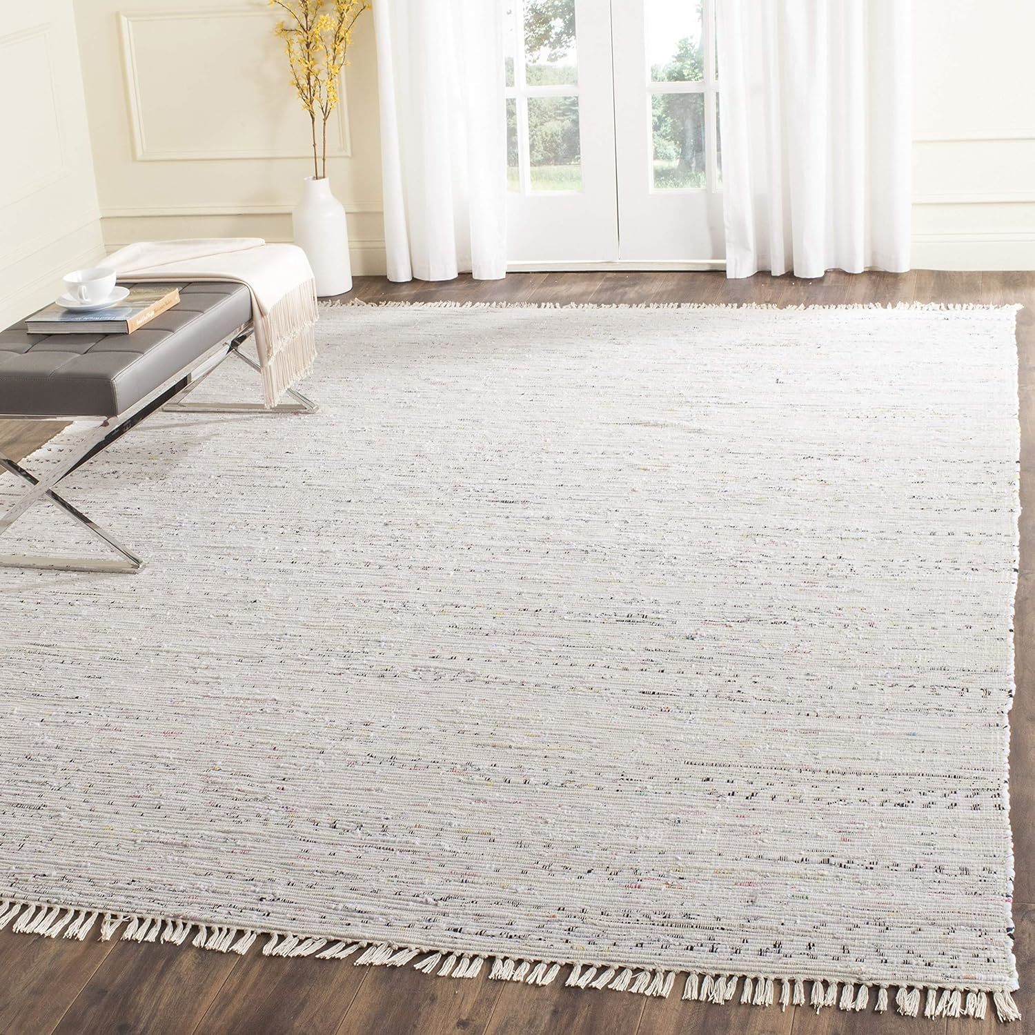 Primary image for SAFAVIEH Rag Rug Collection Area Rug - 9' x 12', Ivory & Multi, Handmade Boho St