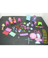 Polly Pocket Beach Set 3 Dolls Accessories - £19.34 GBP