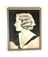 Original Art Deco Pencil/Charcoal Art Drawing Portrait Signed HD May +De... - $79.00