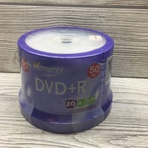 NEW Memorex DVD+R 120 Minutes 4.7GB 16x Speed Recordable 50 Pack Blank D... - $12.86