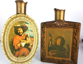2 VTG Beams Choice Jim Beam Frans Halls Van Dyck Bourbon Whiskey Decanter 70&#39;s - £16.77 GBP