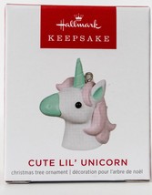 Hallmark Cute Lil` Unicorn - Miniature  Keepsake Ornament 2022 - £13.44 GBP