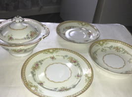 Lot Of 4 Royal Derby China Made Japan, Sugar Bowl, saucer, 6” Plate, 5.5... - £10.94 GBP