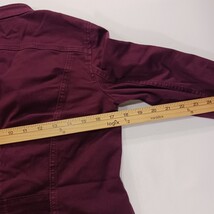 White House Black Market Women's Red Button Front Jacket Pockets Size 4 Chest 35 image 6