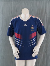 Team France Soccer Jersey - 2010 Home Jersey by adidas - Men&#39;s Large - £46.98 GBP