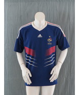 Team France Soccer Jersey - 2010 Home Jersey by adidas - Men&#39;s Large - £47.16 GBP