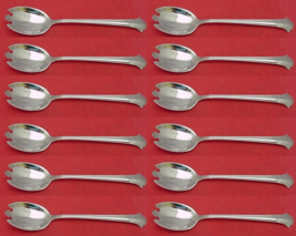 Chippendale by Towle Sterling Silver Ice Cream Dessert Fork Custom Set 1... - $593.01