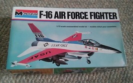 VTG 1977 Monogram Model Kit F-16 Air Force Fighter 1/72  Not Put Together - $24.99