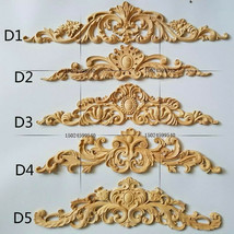 Large Unpainted Wood Carved Onlay Applique Furniture Home Decoration - $27.60+