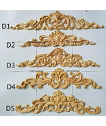 Large Unpainted Wood Carved Onlay Applique Furniture Home Decoration - $25.20+