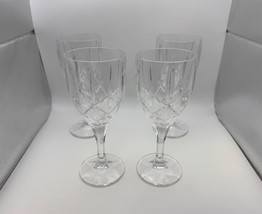 Set of 4 Gorham Crystal LADY ANNE SIGNATURE Wine Glasses - $129.99
