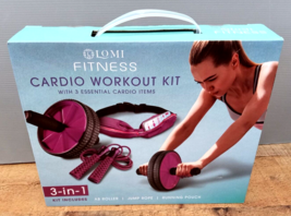 Lomi Fitness Cardio Workout Kit With 3 Essential Cardio Items, Ruby - £20.03 GBP
