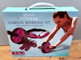 Lomi Fitness Cardio Workout Kit With 3 Essential Cardio Items, Ruby - £19.76 GBP