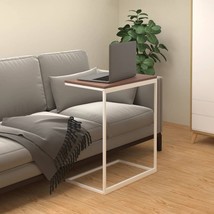 vidaXL Side Table White 21.7&quot;x13.8&quot;x26&quot; Engineered Wood - $85.95