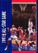 1991-92 Fleer #233 Michael Jordan Magic Johnson Charles Barkley  - £0.75 GBP