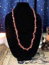 34&quot; Continuous Strand of LiDiex Glassworks Goldstone Chip Necklace Voodoo Estate - £35.08 GBP