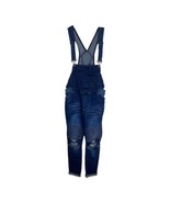 American Bazi Womens Overall Jeans Size Large Skinny Zipper Cuffed Dark ... - £29.67 GBP