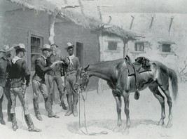 Arrival of a Courier, Sketch by Frederic Remington Giclee Art Print + Ships Free - £31.17 GBP+