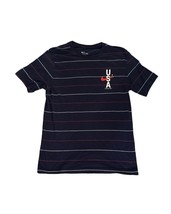 Mens Nike Olympic T-Shirt Striped Small embroidered USA - £15.79 GBP