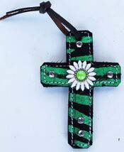 4" Western Riding Barrel Horse Saddle Leather Cross Tie  9691 - $9.89
