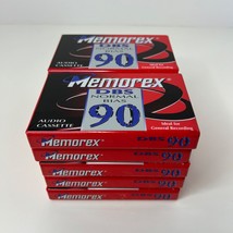 Blank Audio Cassette Tapes 10 New Factory Sealed Memorex DBS Normal Bias 90 - £14.73 GBP