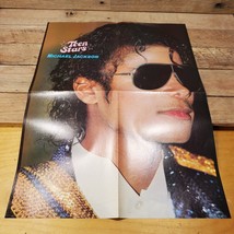 VTG King of Pop poster Michael Jackson &amp; Simon Le Bon Double Sided Poster - £23.61 GBP